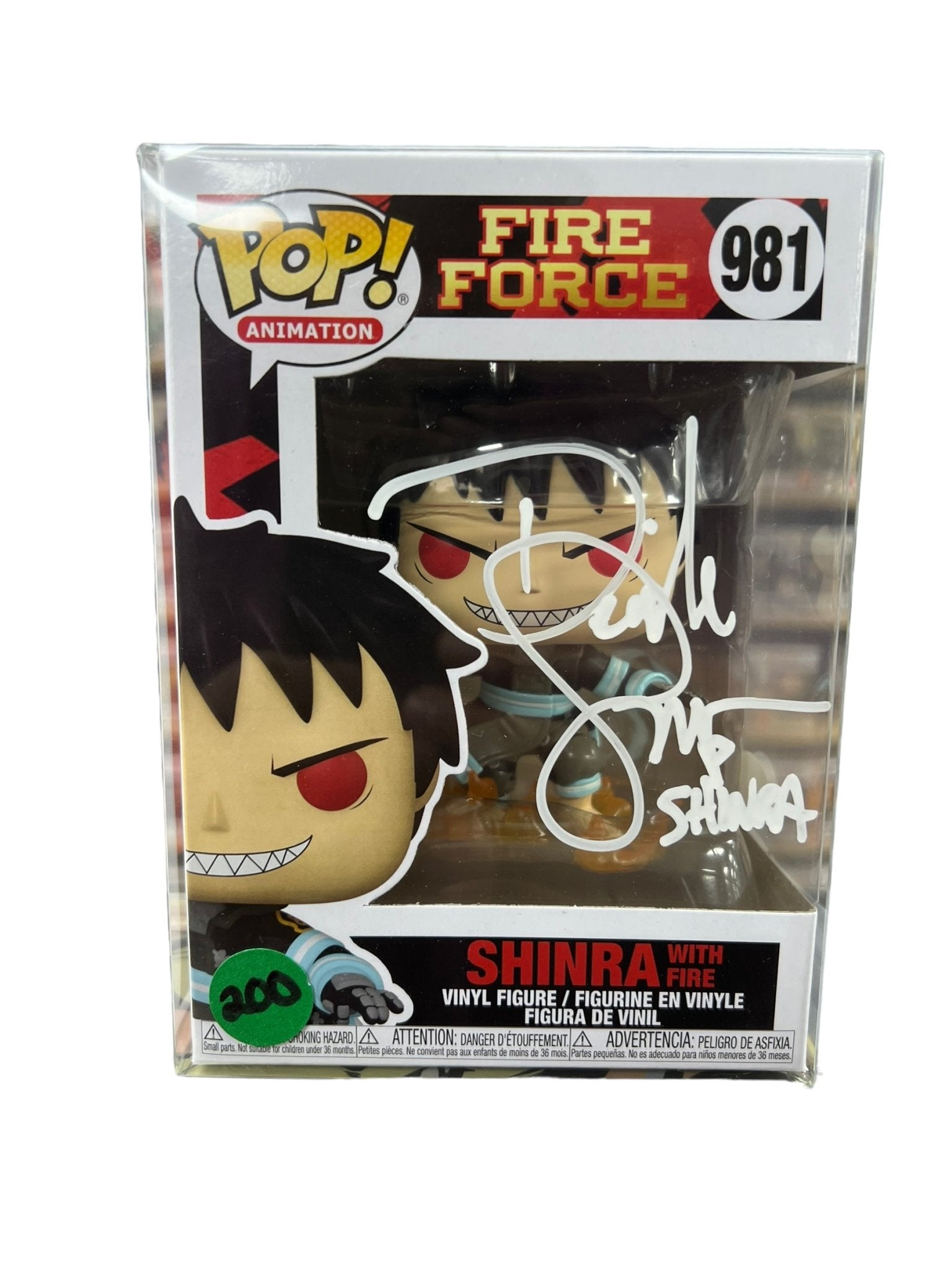 Signed fire force shinra Funko deals Pop