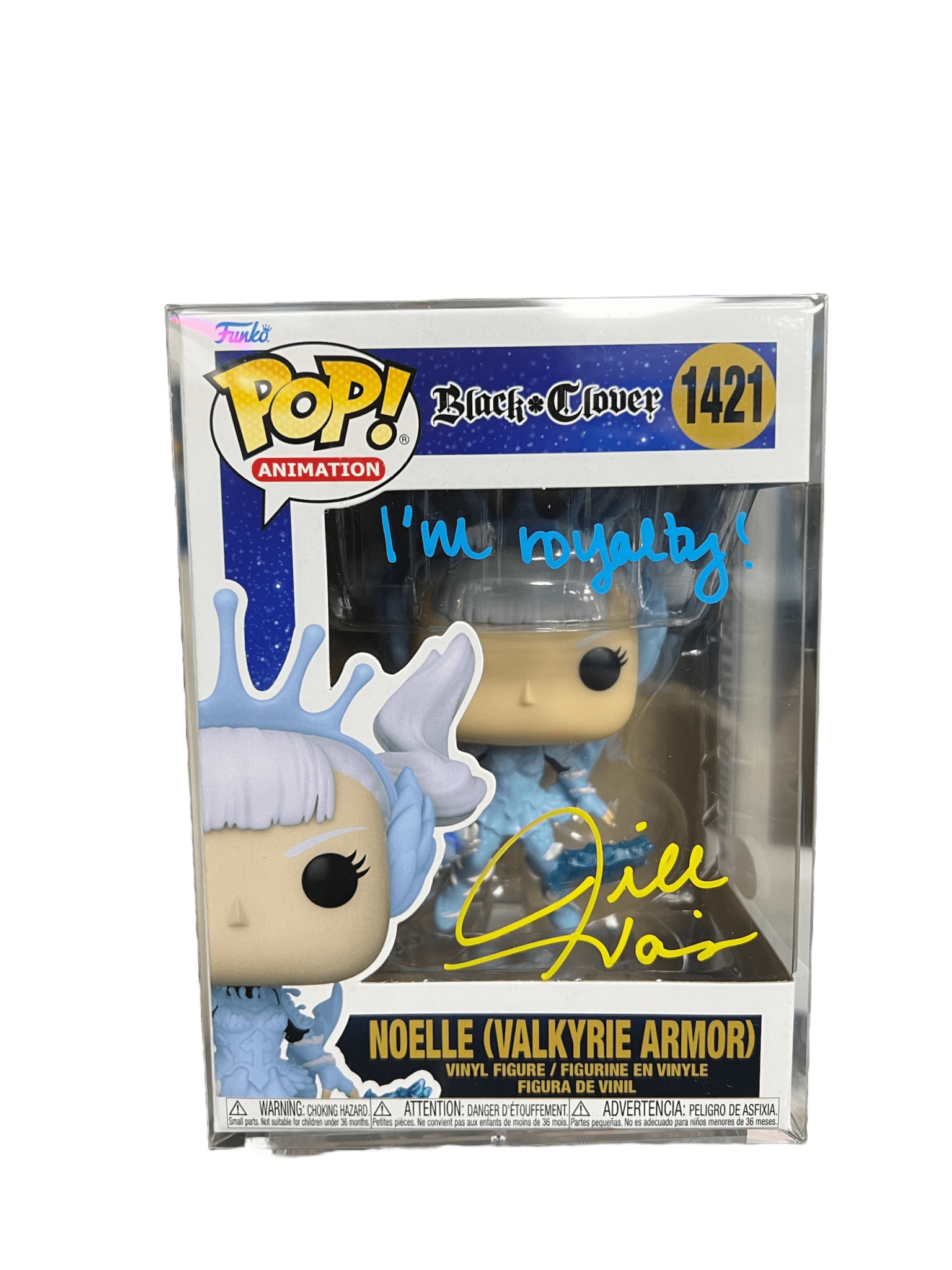 Noelle Signed Black Clover Funko Pop - Autographed By Jill Harris JSA offers COA