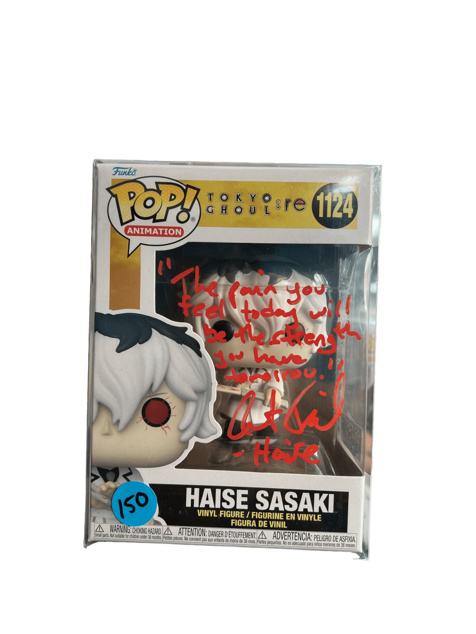 Austin Tindle Signed Haise Sasaki Tokyo Ghoul 1124 COA - NERD BLVD