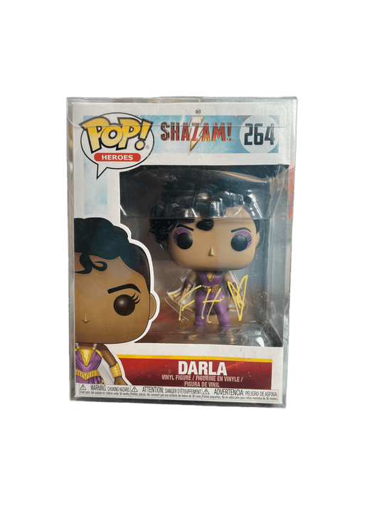 Faithe Herman Signed Darla Shazam Funko POP 264 JSA COA - NERD BLVD