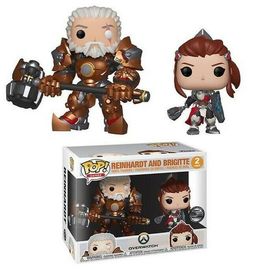 Funk POP OverWatch Reinhardt and Brigitte 2 Pack Funko Blizzard - NERD BLVD