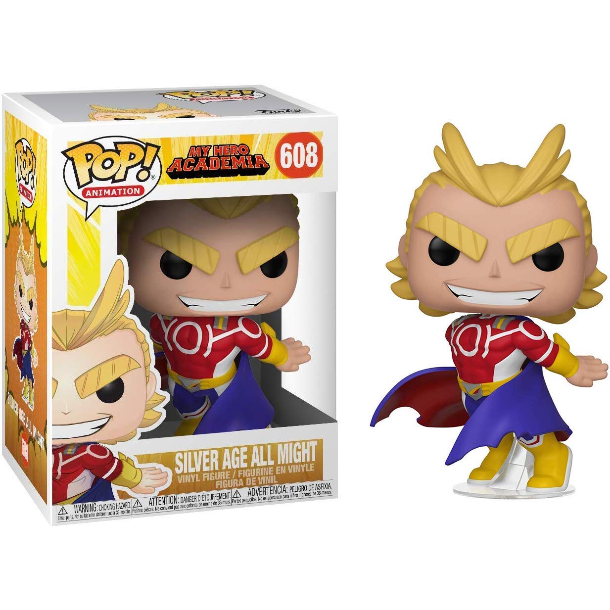 Funko Pop Animation Silver Age All Might 608 - NERD BLVD