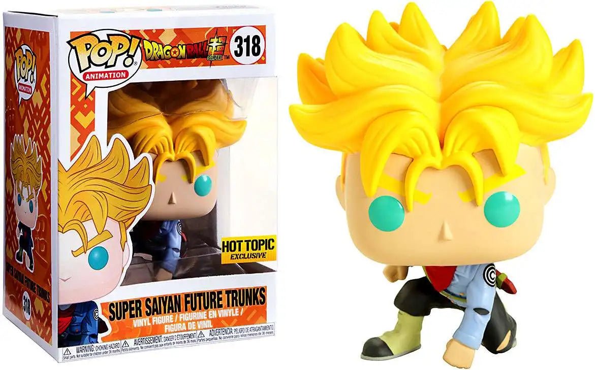 Funko Pop Animation Super Saiyan Future Trunks 318 HotTopic - NERD BLVD