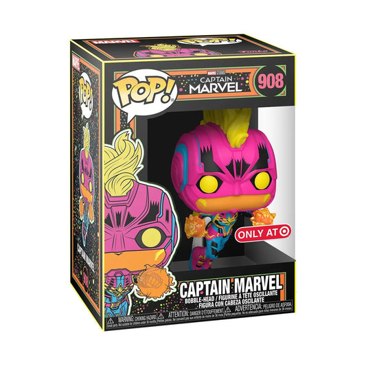 Funko POP Blacklight Captain Marvel 908 Target Exclusive - NERD BLVD