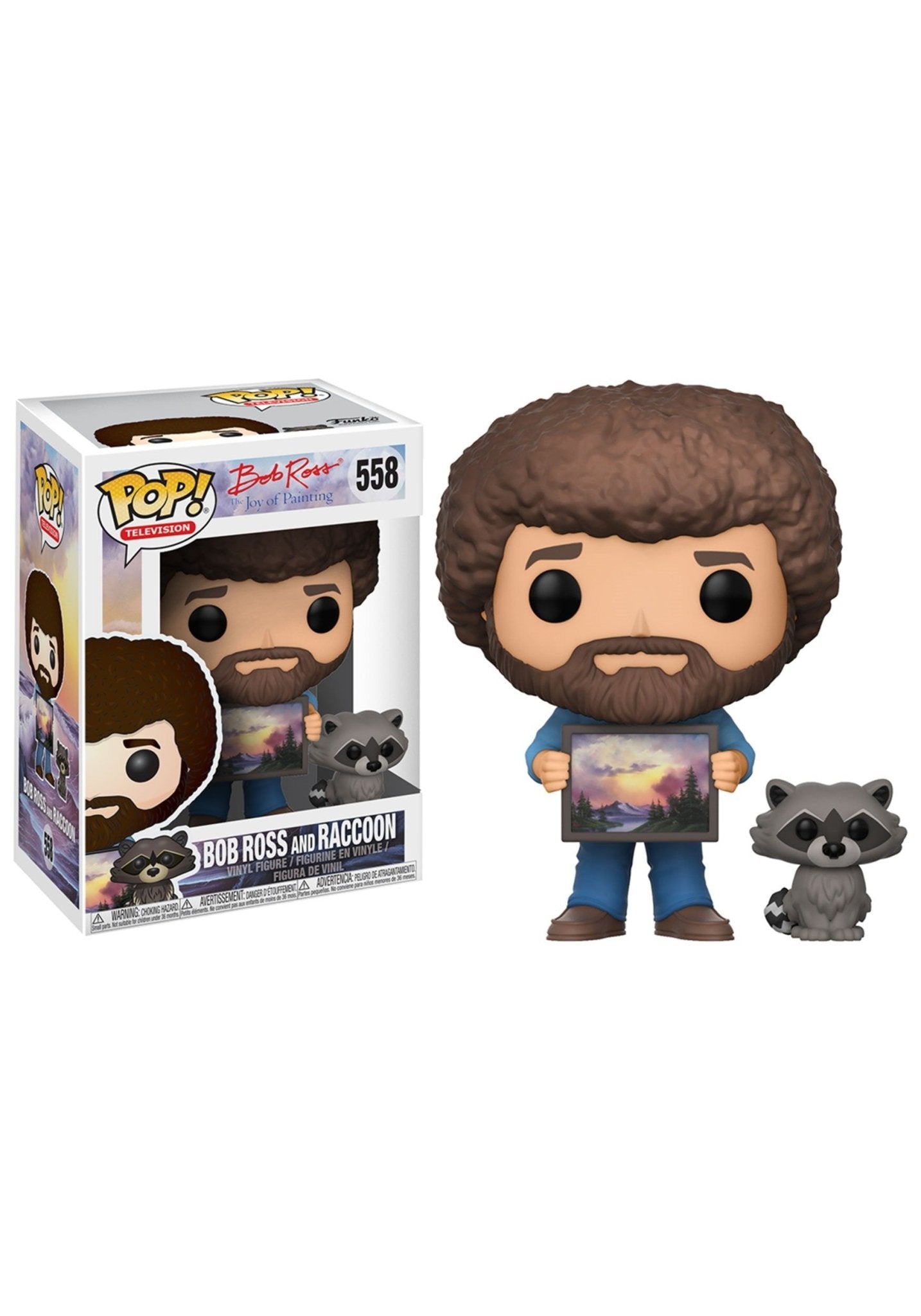 Funko POP Bob Ross and Raccoon 558 - NERD BLVD