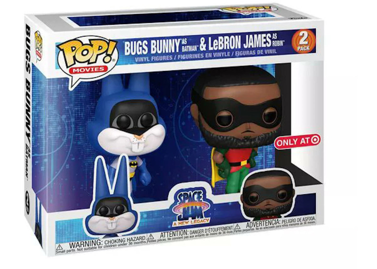 Funko POP Bugs Bunny As Batman And LeBron James As Robin 2 Pack Target Exclusive - NERD BLVD