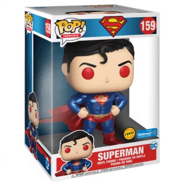 Funko POP DC Heroes Superman Chase Walmart Exclusive 10in - NERD BLVD