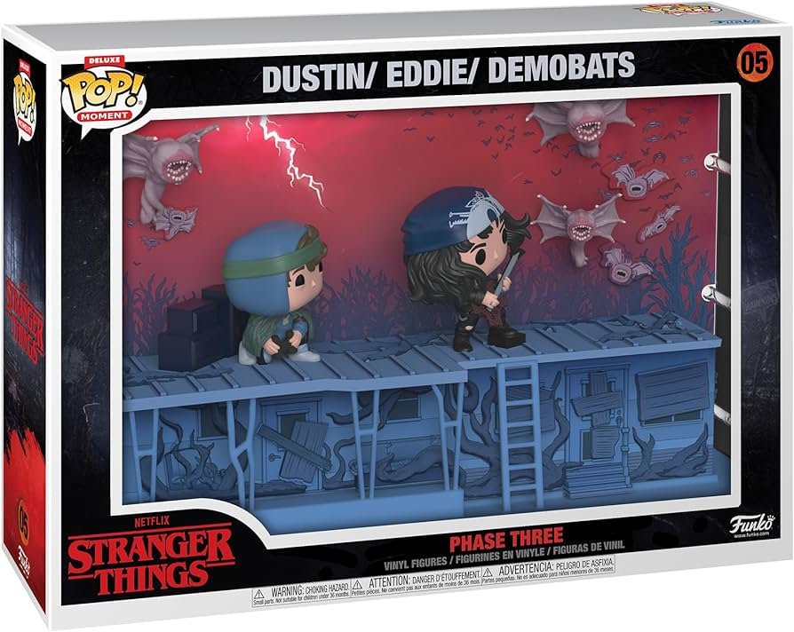 Funko POP Deluxe Moment Stranger Things Dustin/Eddie/Demobats Phase Three 05 - NERD BLVD