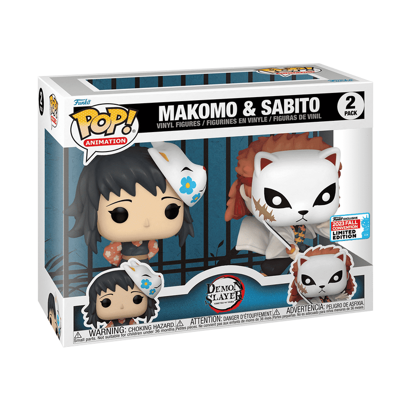 Funko POP Demon Slayer Makomo & Sabito 2 Pack 2023 Fall Convention Exclusive - NERD BLVD