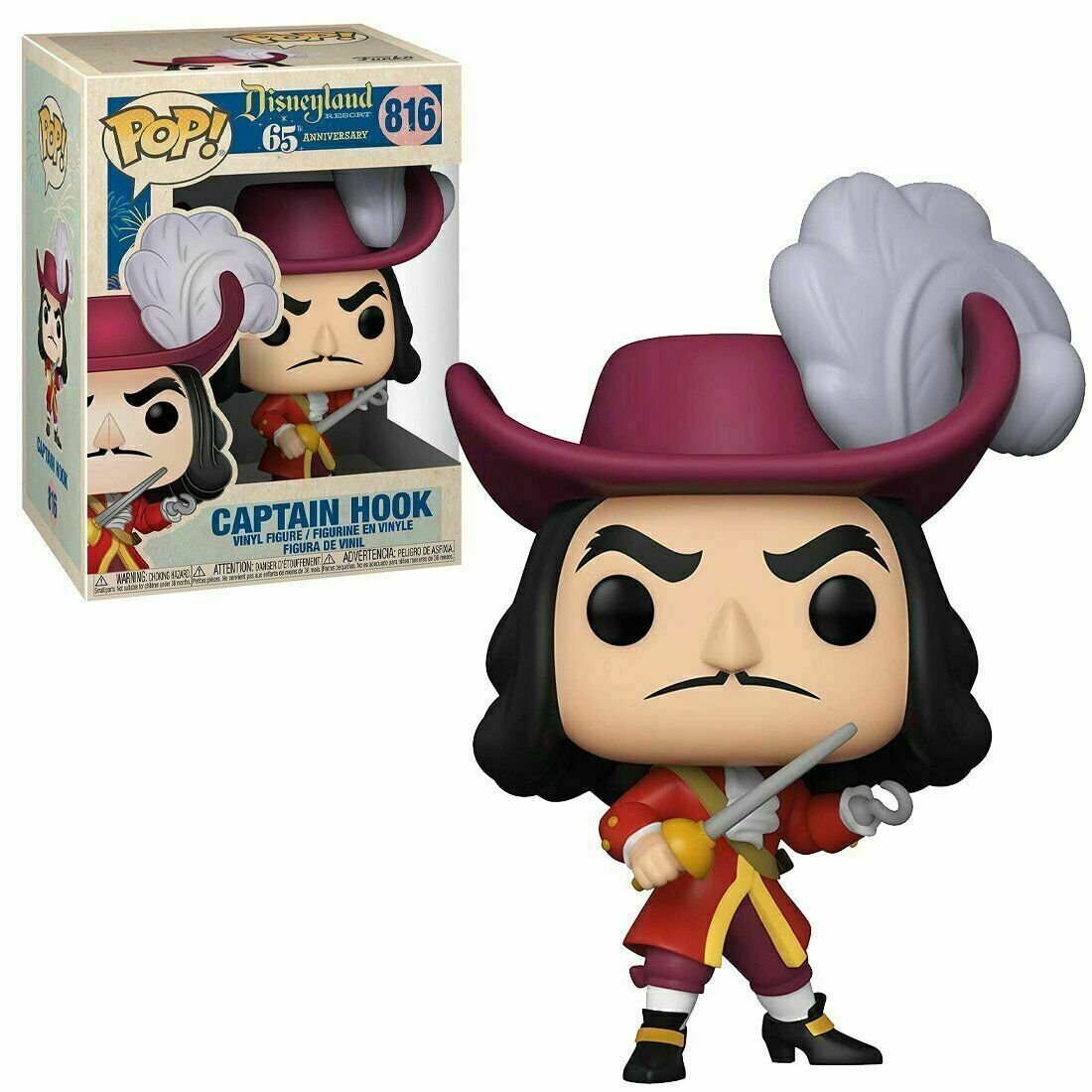 Funko POP Disneyland Captain Hook 816 - NERD BLVD