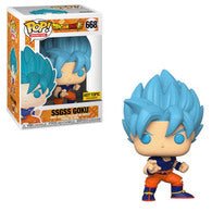 Funko POP Dragon Ball SSGSS Goku Hit Topic 668 - NERD BLVD