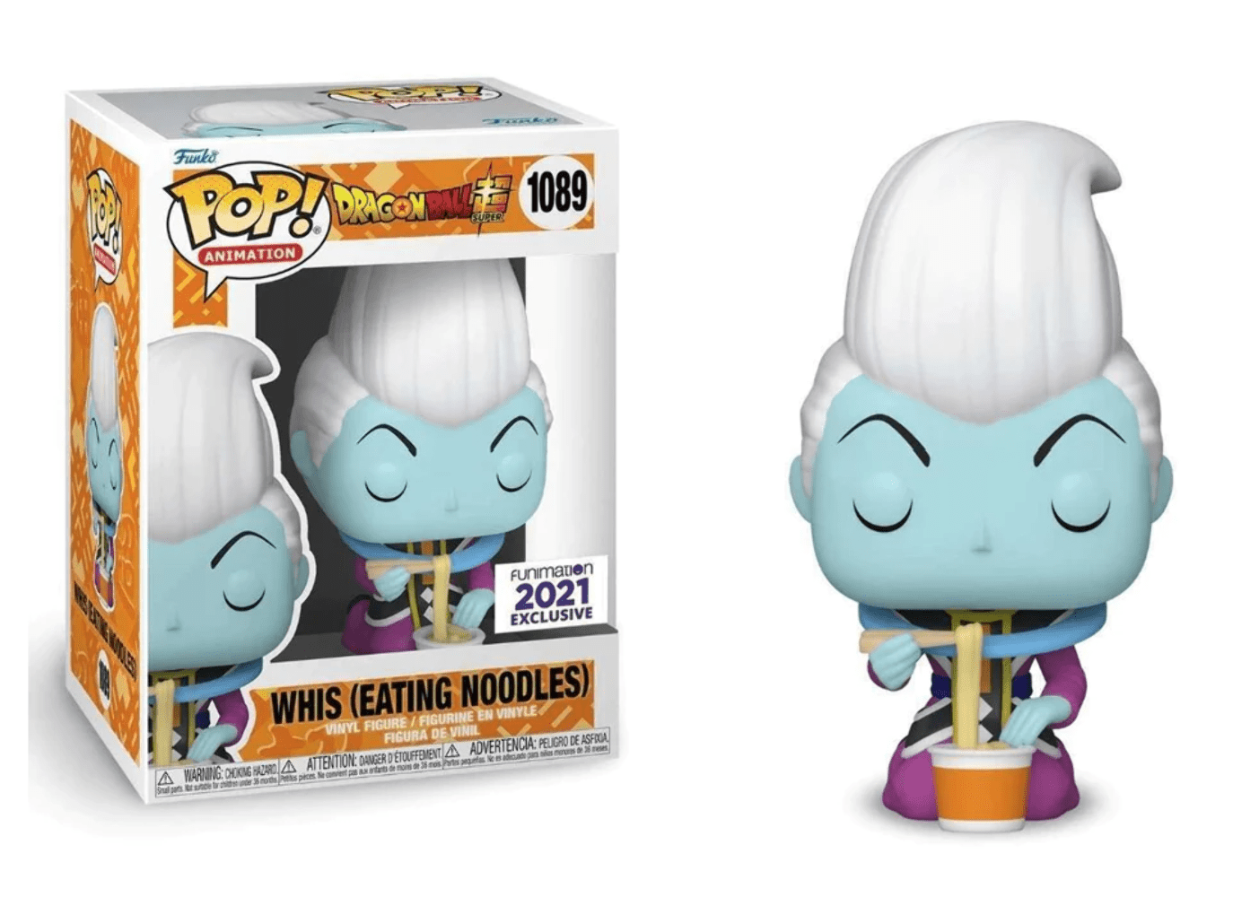 Funko POP Dragon Ball Super Whis Eating Noodles Funimation 2021 1089 - NERD BLVD