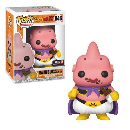 Funko POP Dragon Ball Z Majin Buu With Chocolate Bar Gamestop Exclusive 846 - NERD BLVD