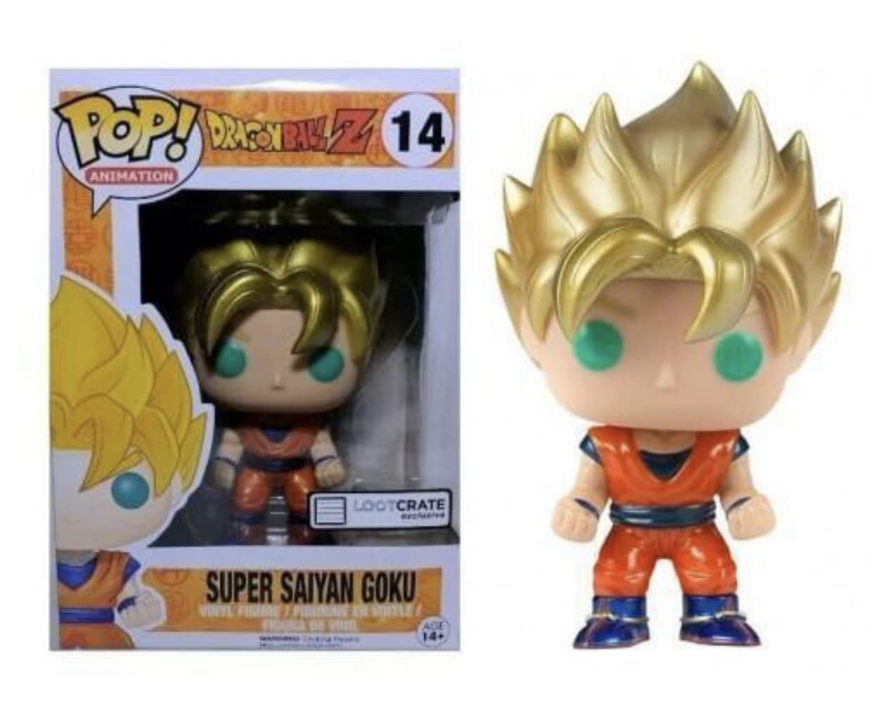 Funko POP Dragon Ball Z Super Saiyan Goku 14 Lootcrate Exclusive - NERD BLVD