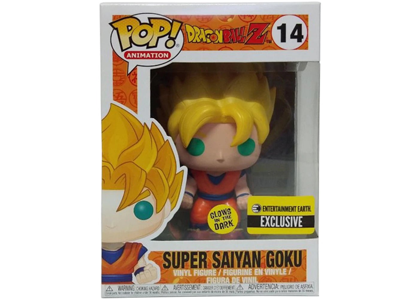 Funko Pop DragonBall Z Super Saiyan Goku 14 Entertainment Earth Exclusive GITD - NERD BLVD