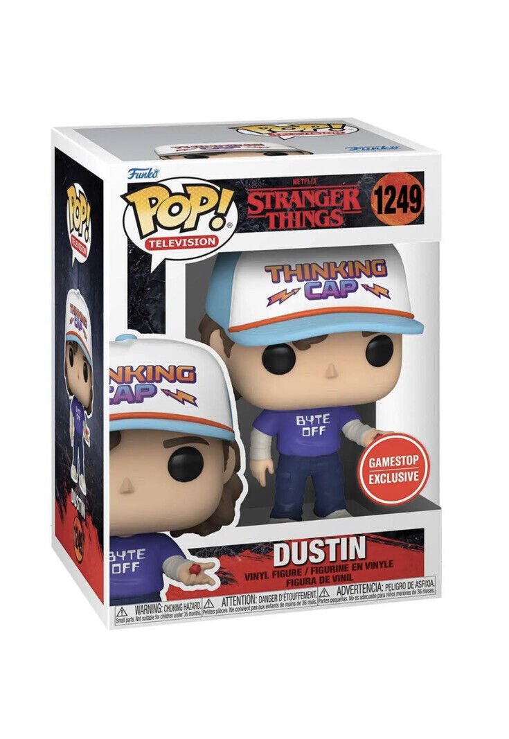 Funko POP Dustin Stranger Things GameStop Exclusive 1249 - NERD BLVD