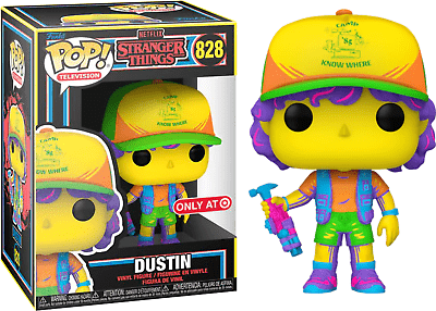 Funko POP Dustin Stranger Things Target Exclusive Blacklight 828 - NERD BLVD