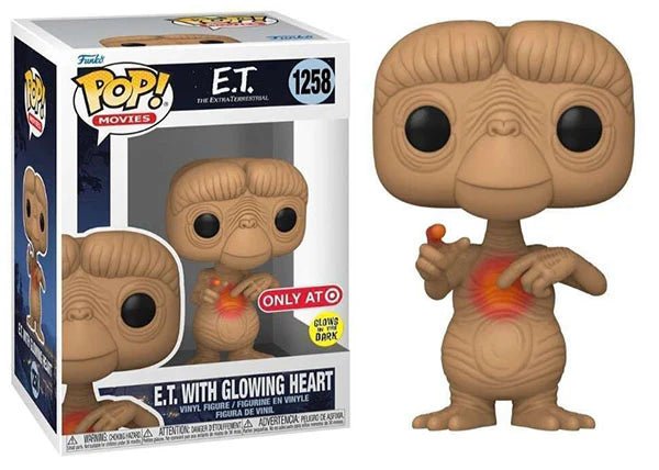 Funko POP E.T. With Glowing Heart GITD Target Exclusive 1258 - NERD BLVD