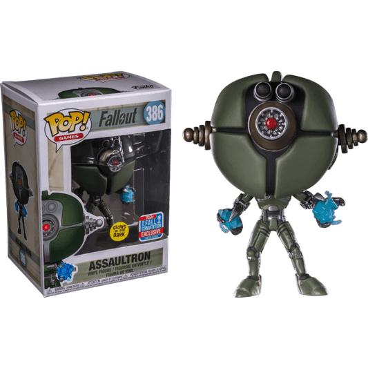 Funko POP Fallout Assaultron GITD 386 - NERD BLVD