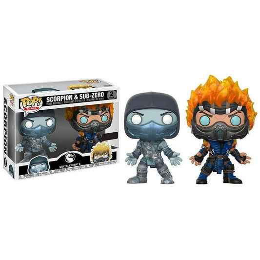 Funko Pop Games Scorpion & Sub - Zero Gamestop 2pack - NERD BLVD