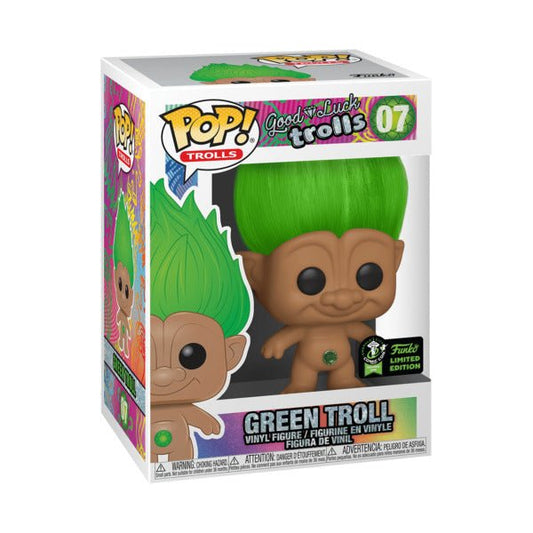 Funko POP Good Luck Trolls Green Troll Emerald City Con 07 - NERD BLVD