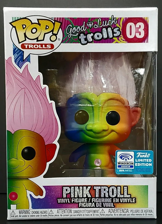 Funko POP Good Luck Trolls Pink Troll Wonder Con 03 - NERD BLVD