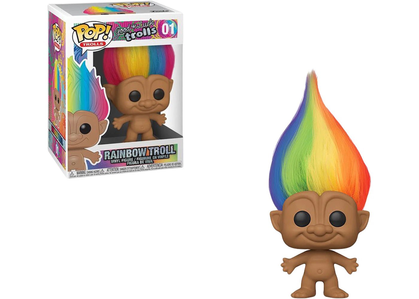 Funko POP Good Luck Trolls Rainbow Troll 01 - NERD BLVD