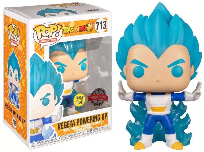 Funko POP Gragon Ball Z Vegeta Powering up 713 GITD CC - NERD BLVD