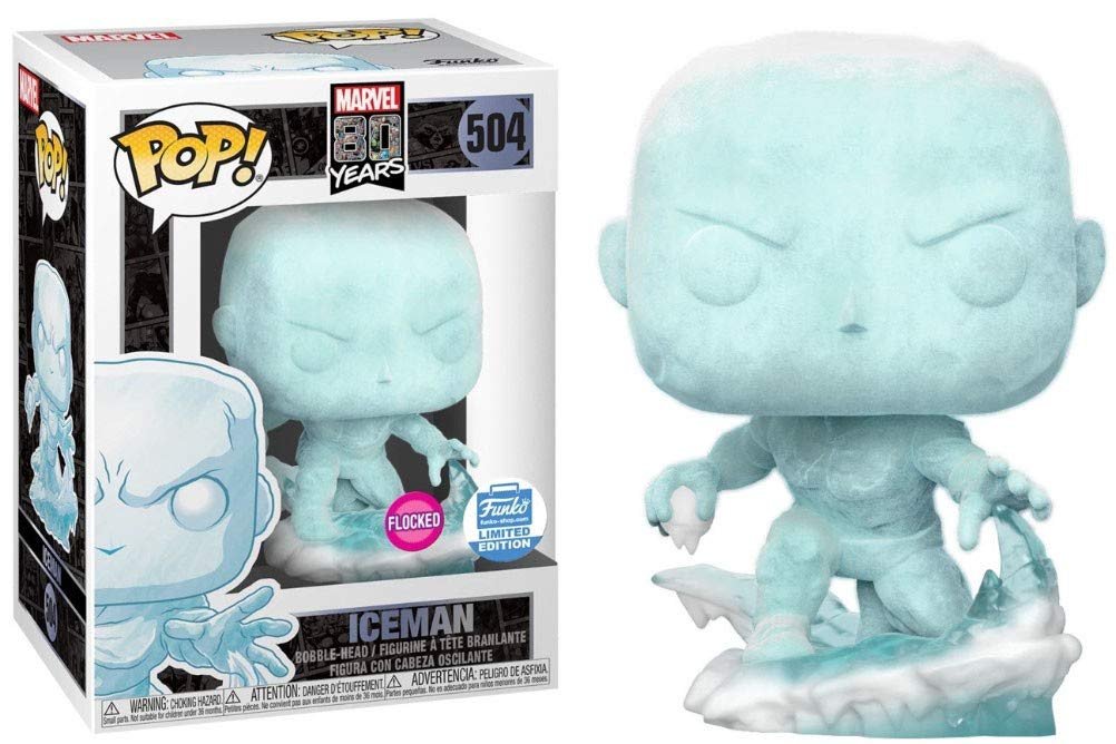 Funko POP! Iceman (Flocked) - Marvel #504 - NERD BLVD