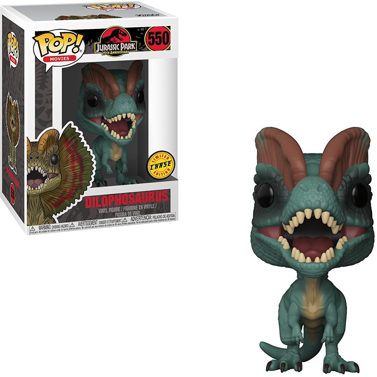 Funko POP Jurassic Park Dilophosaurus Chase 550 - NERD BLVD