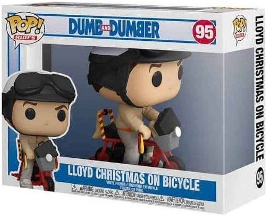 Funko Pop Lloyd Christmas On Bicycle 95 - NERD BLVD