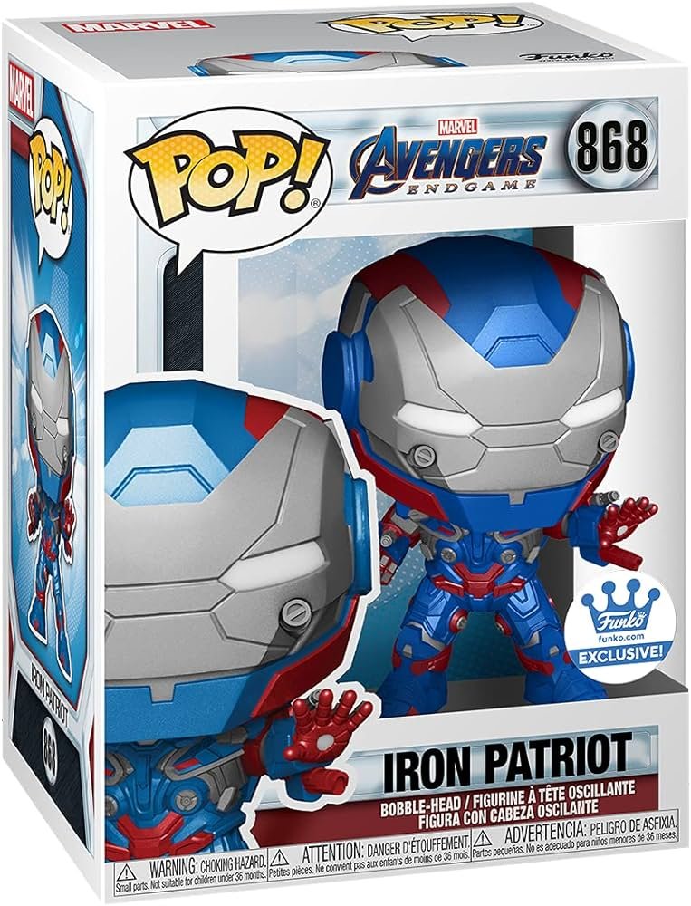 Funko POP Marvel Avengers Endgame Iron Patriot Funko Exclusive 868 - NERD BLVD