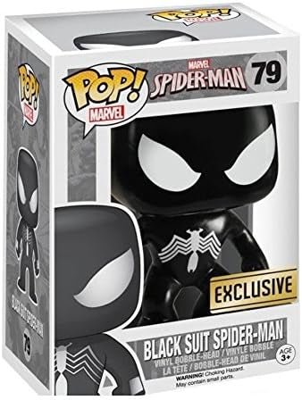 Funko POP Marvel Black Suit Spiderman Exclusive 79 - NERD BLVD