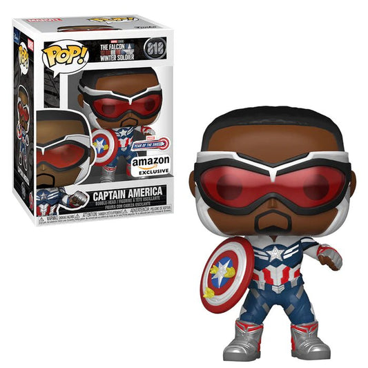 Funko Pop Marvel Captain America 818 Amazon Exclusive - NERD BLVD