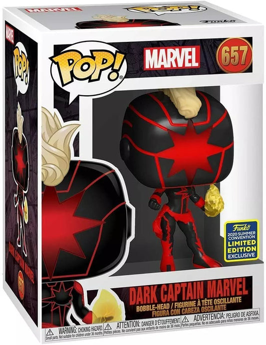 Funko POP Marvel Dark Captain Marvel 657 - NERD BLVD