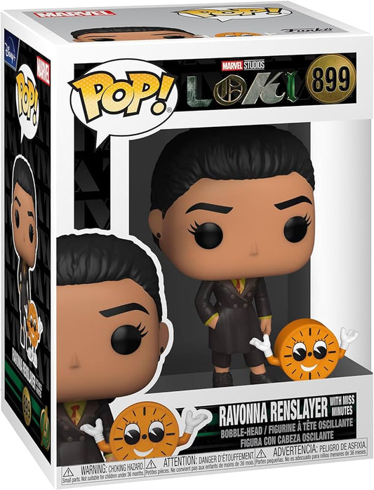 Funko POP Marvel Loki Ravonna Renslayer With Miss Minutes 899 - NERD BLVD