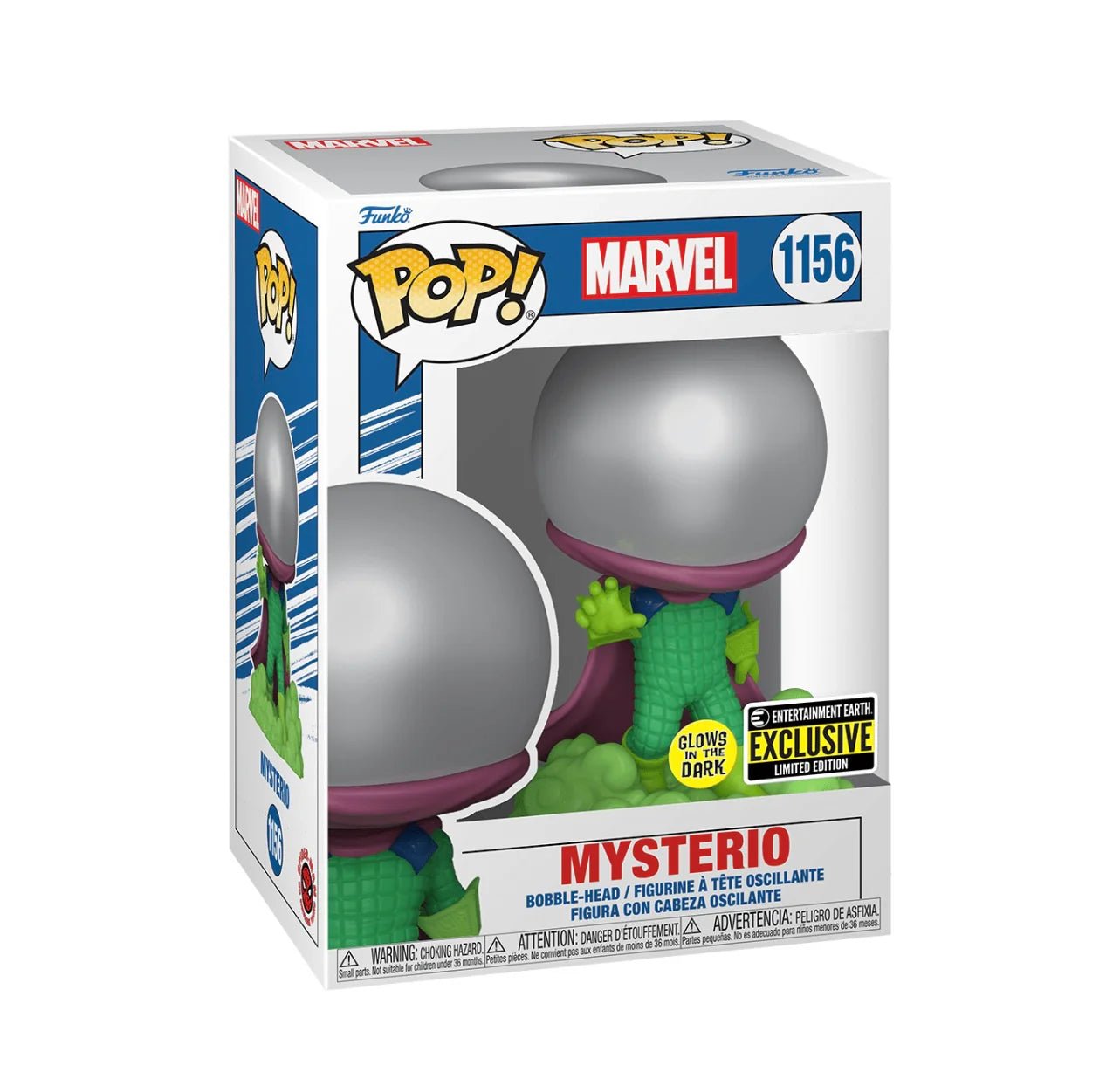 Funko POP Marvel Mysterio GITD EE Exclusive 1156 - NERD BLVD