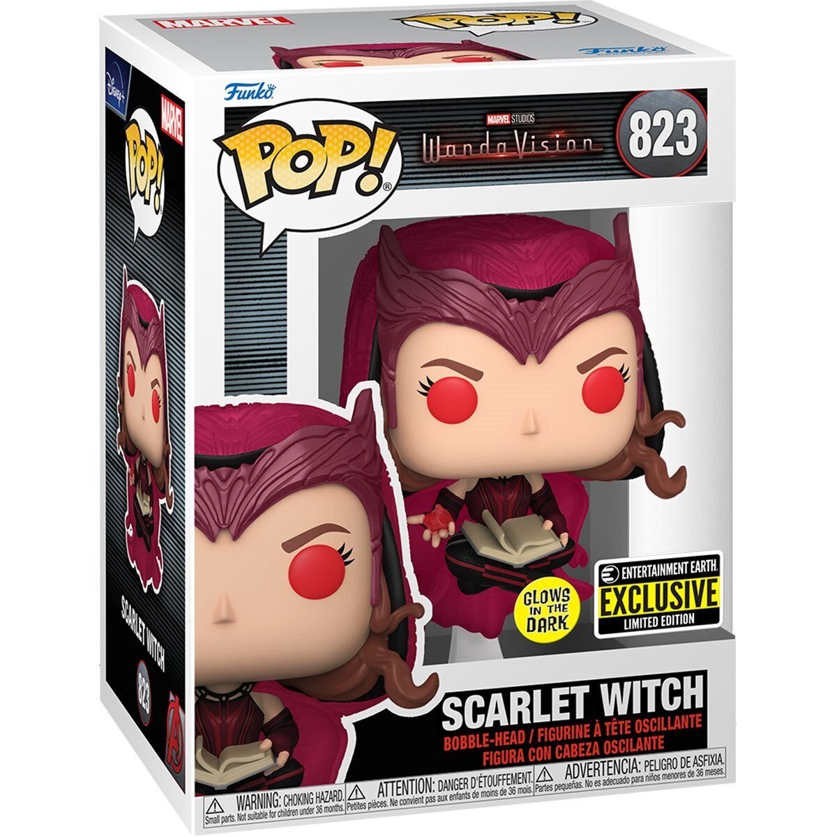 Funko POP Marvel Scarlet Witch GITD EE Exclusive 823 - NERD BLVD