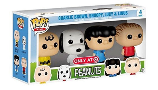 Funko POP Minis Peanuts Charlie Brown, Snoopy, Lucy & Linus Target Exclusive 4 Pack - NERD BLVD