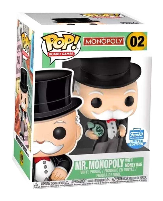 Funko POP Monopoly Mr Monopoly With Money Bag 02 - NERD BLVD