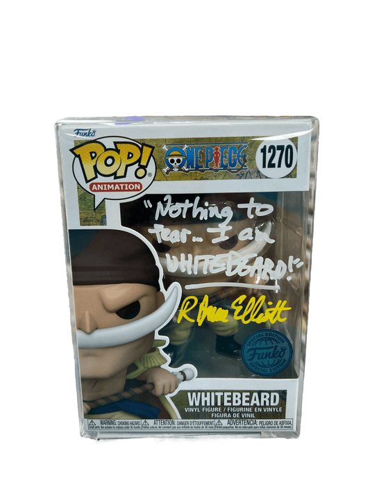 Funko POP One Piece White Beard Autographed By R Bruce Elliot JSA COA - NERD BLVD