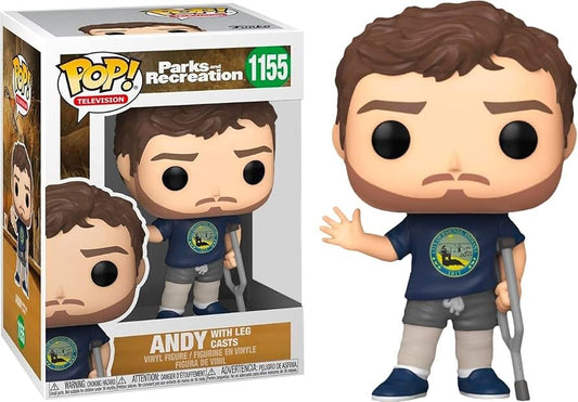 Funko POP Parks And Recreation Andy With Leg Casts 1155 - NERD BLVD