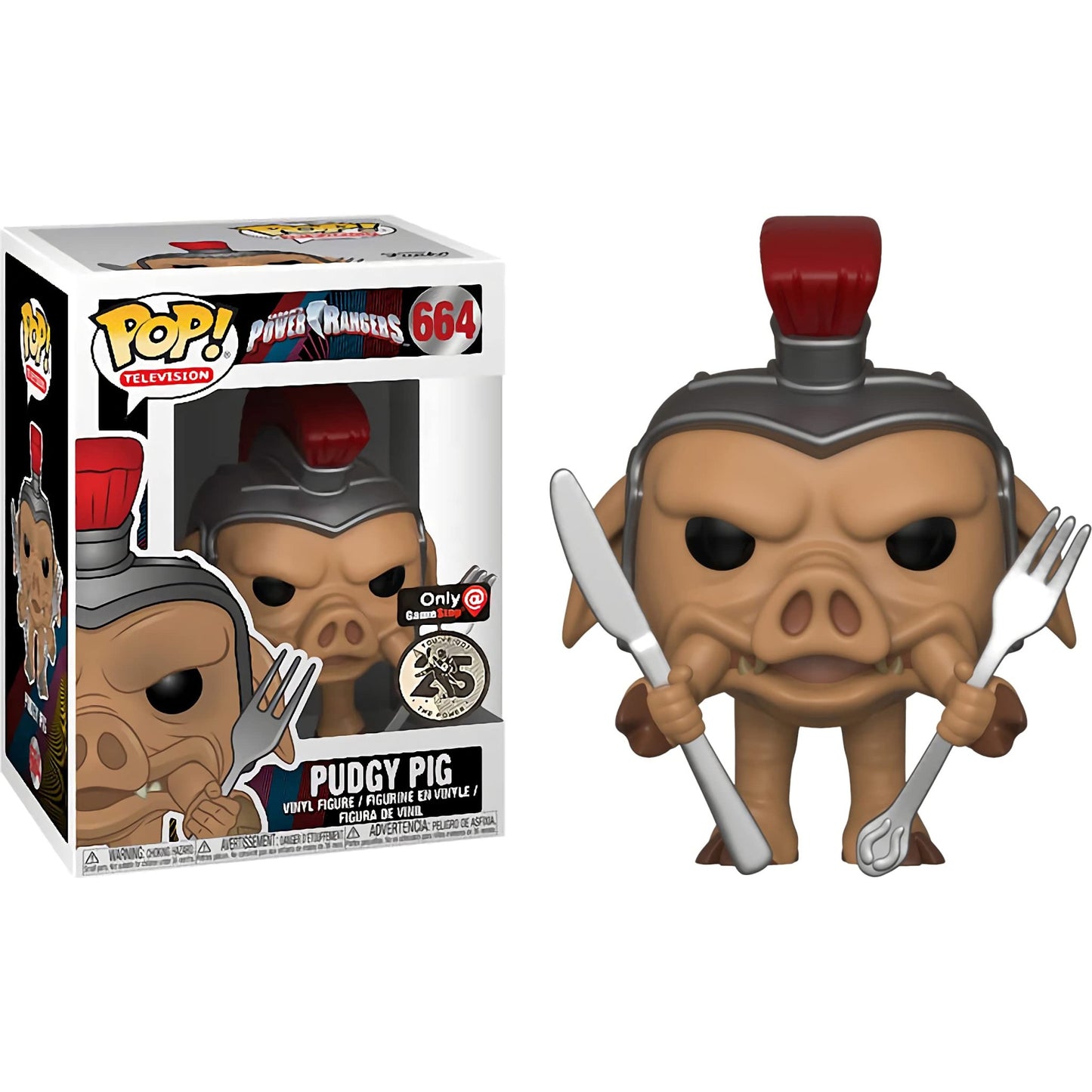 Funko POP Power Rangers Pudgy Pig GameStop Exclusive 664 - NERD BLVD