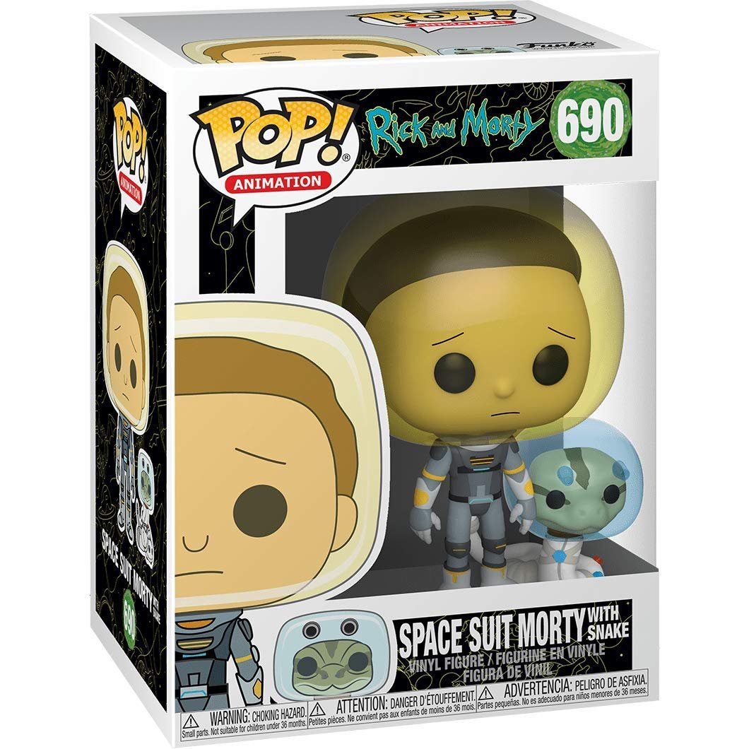 Funko POP Rick And Morty Space Suit Morty With Snake 690 - NERD BLVD