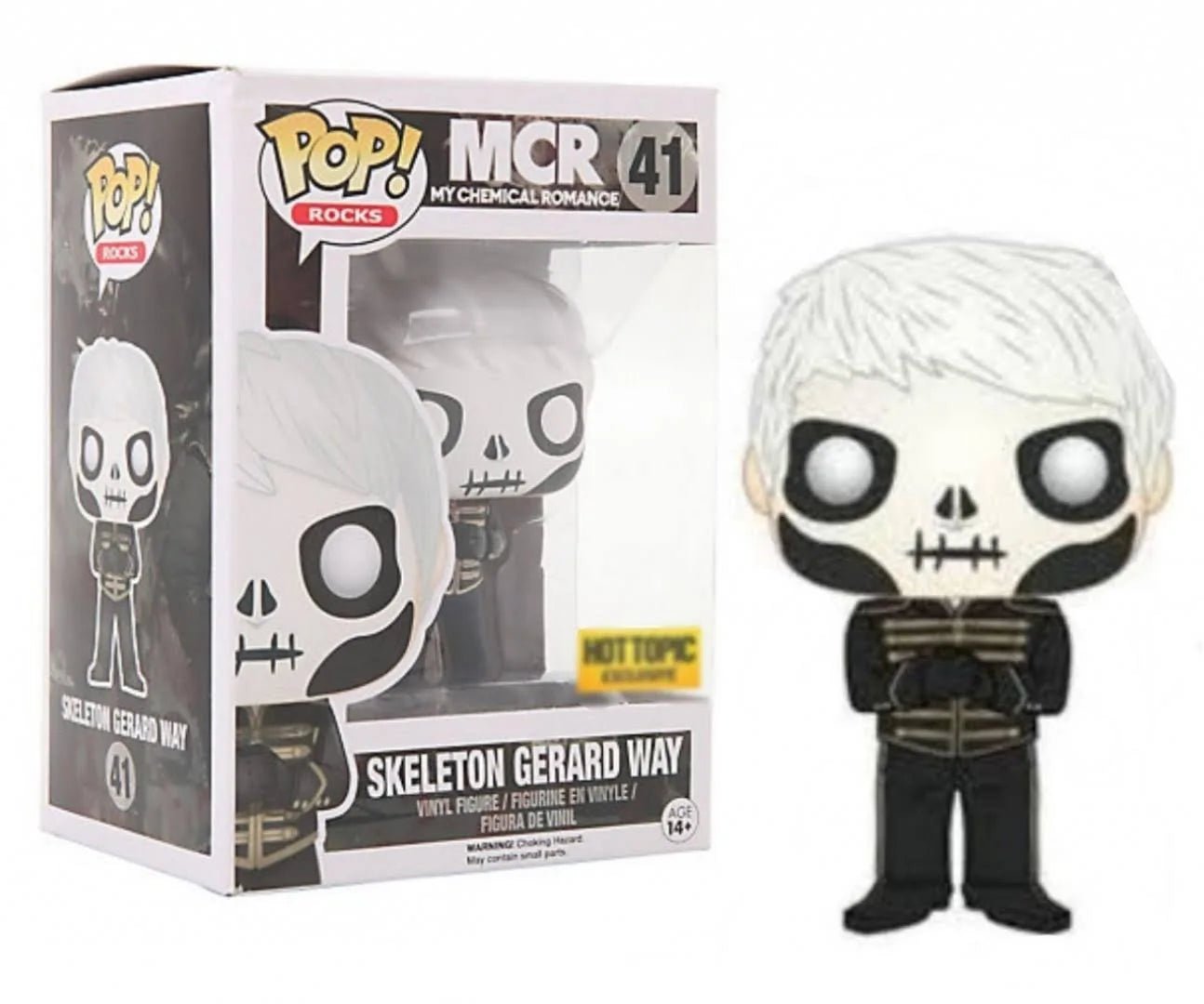 Funko Pop Rocks Skeleton Gerard Way 41 HotTopic - NERD BLVD