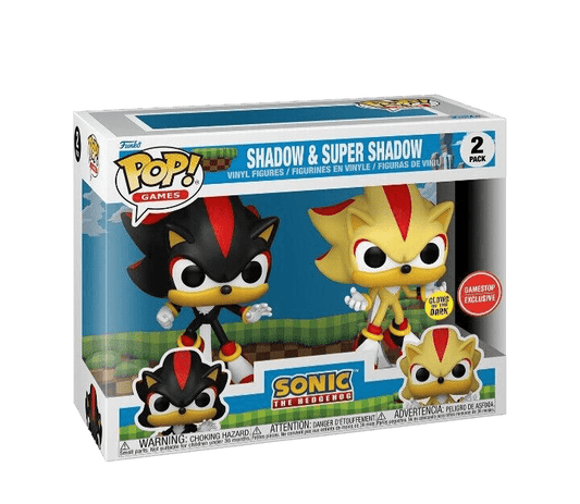 Funko Pop Shadow and Super Shadow 2 Pack GameStop Exclusive GITD - NERD BLVD