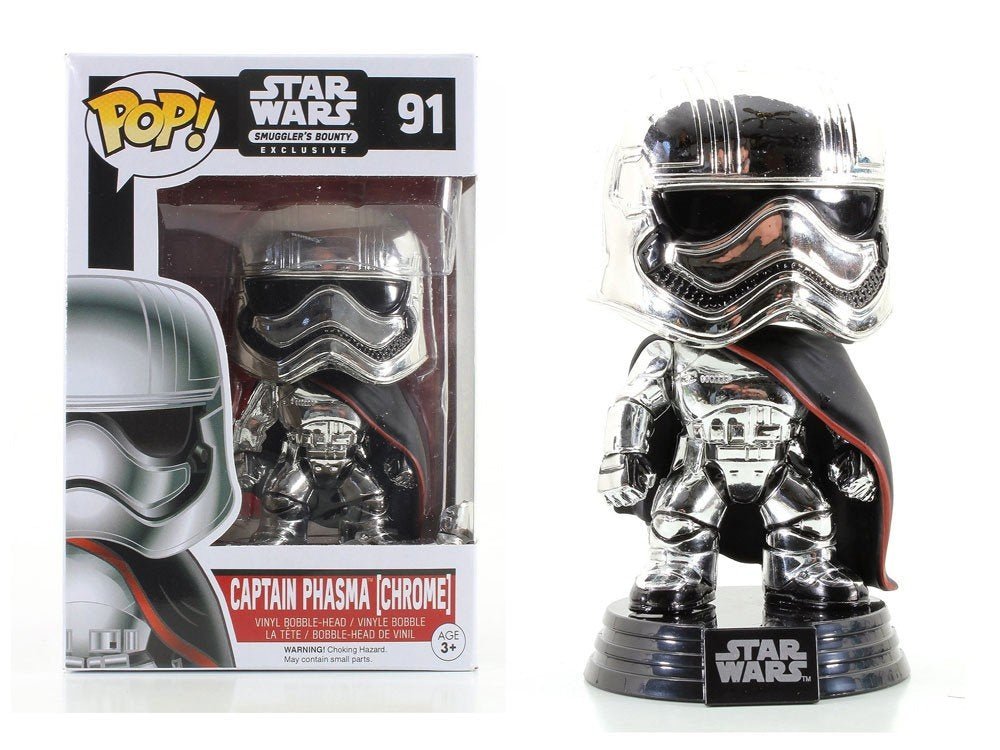 Funko POP Star Wars Captain Phasma Chrome 91 - NERD BLVD