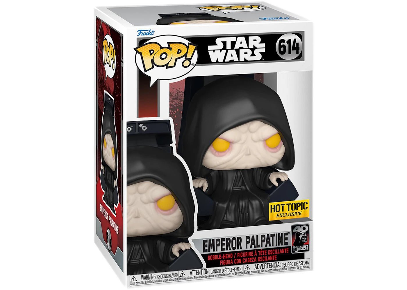 Funko POP Star Wars Emperor Palpatine Hot Topic 614 - NERD BLVD