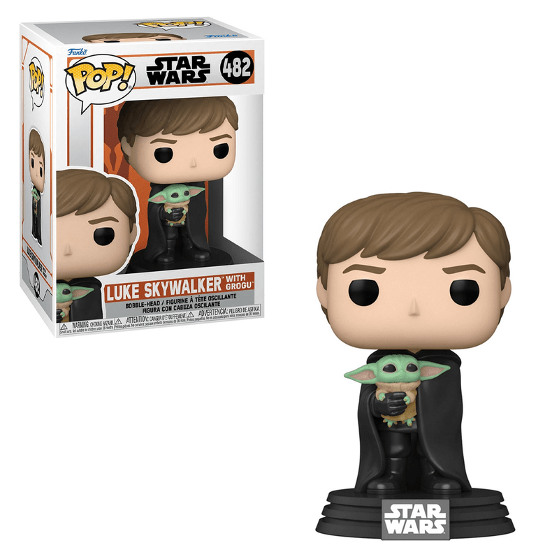 Funko Pop Star Wars Luke Skywalker With Grogu - NERD BLVD