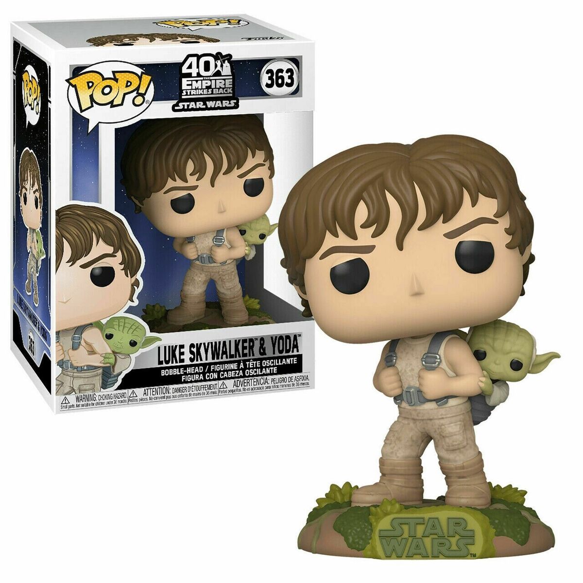 Funko Pop Star Wars Luke Skywalker & Yoda 363 - NERD BLVD